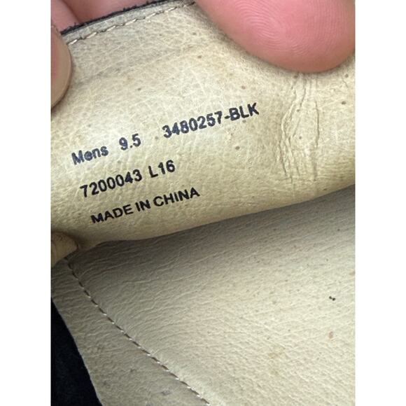 Frye Lewis Venetian Loafers Moccasin Toe Leather Driving Shoes Black Mens 9.5 - Picture 10 of 11